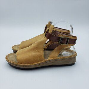 NAOT Verbena Sandals 40 Womens Leather Slingback Brown